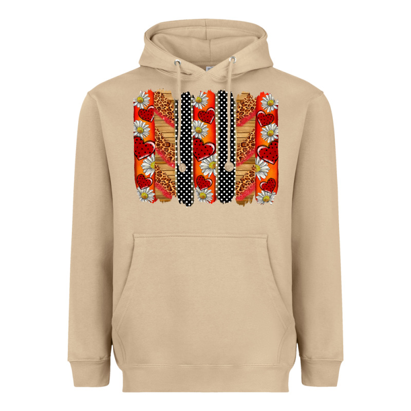 Ladybug Brushstrokes Heavyweight Hoodie by BarkalooDesign | Teevron