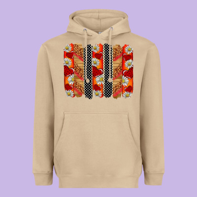 Ladybug Brushstrokes Heavyweight Hoodie Designed By Barkaloodesign