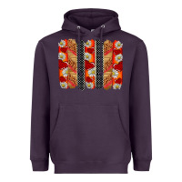 Plum ladybug brushstrokes Heavyweight Hoodie - BarkalooDesign