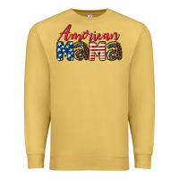 Antique Gold Western American Mama Premium Sweatshirt - LillyAllenDesigns