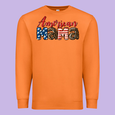 Western American Mama Premium Sweatshirt Designed By Lillyallendesigns