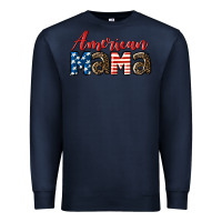 Navy Western American Mama Premium Sweatshirt - LillyAllenDesigns