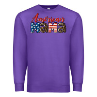 Purple Western American Mama Premium Sweatshirt - LillyAllenDesigns