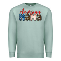 Seafoam Western American Mama Premium Sweatshirt - LillyAllenDesigns