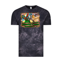 Cloud Black Happy easter rooster chicken and chick Vintage Tee - RanaPortraitStore