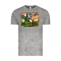 Cloud Rock Happy easter rooster chicken and chick Vintage Tee - RanaPortraitStore