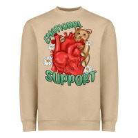 Mushroom emotional support Heavyweight Sweatshirt - MaliasSmallBusiness