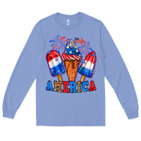 4th Of July America Ice Creams Long Sleeve Tee | Teevron