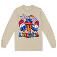 Mushroom 4th of July America ice creams Long Sleeve Tee - Neo Western