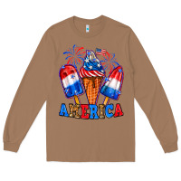 Toasted Coconut 4th of July America ice creams Long Sleeve Tee - Neo Western