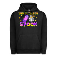 Pigment Black too cute too spook Urban Hoodie - LillyAllenDesigns