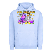 Pigment Grape Ice too cute too spook Urban Hoodie - LillyAllenDesigns