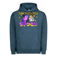 Pigment Midnight Navy too cute too spook Urban Hoodie - LillyAllenDesigns
