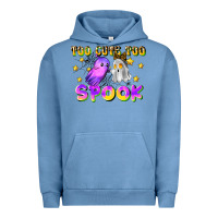 Pigment Pebble Blue too cute too spook Urban Hoodie - LillyAllenDesigns