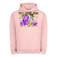 Pigment Salmon too cute too spook Urban Hoodie - LillyAllenDesigns