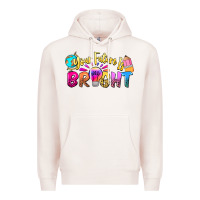 Pale Pink your future is bright Premium Hoodie - NancyCooperArtShop