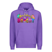 Purple your future is bright Premium Hoodie - NancyCooperArtShop