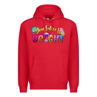 Red your future is bright Premium Hoodie - NancyCooperArtShop