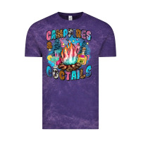 Cloud Purple campfires and coctails Vintage Tee - Zillion Design Studio
