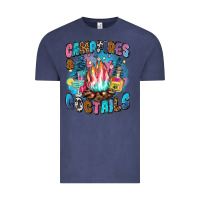 Vintage Denim campfires and coctails Vintage Tee - Zillion Design Studio