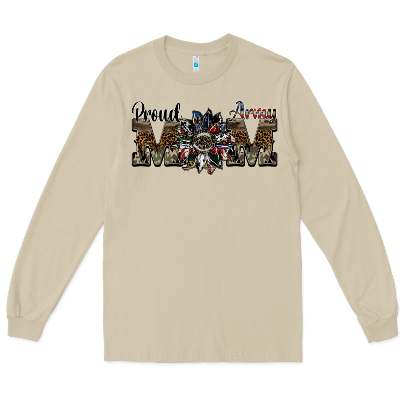 Proud Army Mom Long Sleeve Tee by SublimationCraftShop | Teevron