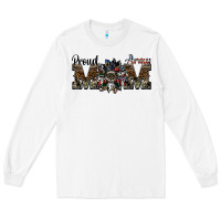 White proud army mom Long Sleeve Tee - SublimationCraftShop