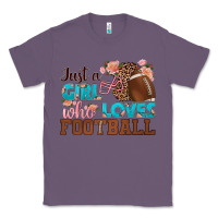 Lavender just a girl who loves football Classic Tee - HRA Design Shop