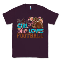 Plum just a girl who loves football Classic Tee - HRA Design Shop