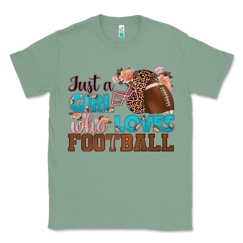 Just A Girl Who Loves Football Classic Tee by HRA Design Shop | Teevron