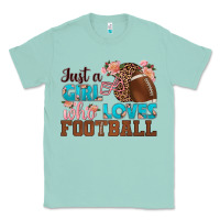 Seafoam just a girl who loves football Classic Tee - HRA Design Shop