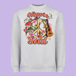 Hippie Soul Heavyweight Sweatshirt Designed By Maliassmallbusiness