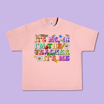 Its Me Hi Im The Teacher Its Me Urban Heavy Tee Designed By Texasbilliewilder
