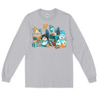 Moon Dust winter snowman coffee cups Long Sleeve Tee - AdoDesignShop