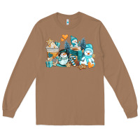 Toasted Coconut winter snowman coffee cups Long Sleeve Tee - AdoDesignShop