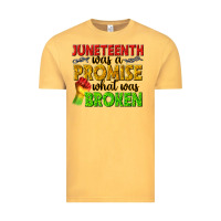 Vintage Mustard juneteenth was a promise what was broken Vintage Tee - texasbilliewilder
