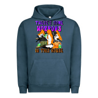 Pigment Midnight Navy there's some horrors in this house Urban Hoodie - LillyAllenDesigns