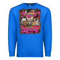 True Royal howdy valentine's day bull skull Premium Sweatshirt - Jasminsmagicworld