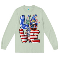 Matcha Love 4th of July with gnomes 4th of july Long Sleeve Tee - CowGirlArtShop