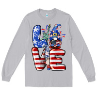 Moon Dust Love 4th of July with gnomes 4th of july Long Sleeve Tee - CowGirlArtShop