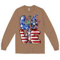 Toasted Coconut Love 4th of July with gnomes 4th of july Long Sleeve Tee - CowGirlArtShop