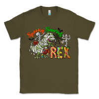 Army Green spooky sourus Classic Tee - CowhideDigitalArt