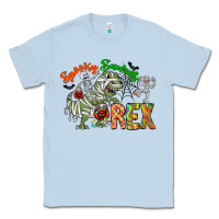 Dusty Blue spooky sourus Classic Tee - CowhideDigitalArt