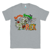 Heather Grey spooky sourus Classic Tee - CowhideDigitalArt
