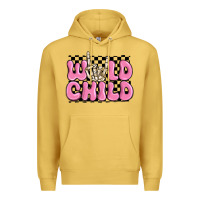 Antique Gold wild child pink skeleton Premium Hoodie - MaliasSmallBusiness