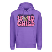 Purple wild child pink skeleton Premium Hoodie - MaliasSmallBusiness