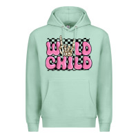 Seafoam wild child pink skeleton Premium Hoodie - MaliasSmallBusiness