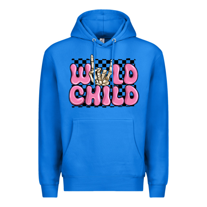 Wild Child Pink Skeleton Premium Hoodie by MaliasSmallBusiness | Teevron
