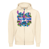 Sandshell preview flower stitch 3rd grade Zipper Hoodie - AdoDesignShop