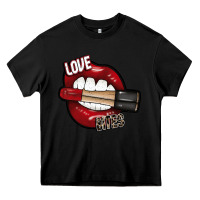 Black Love Bites Heavy Core Tee - SublimationCraftShop