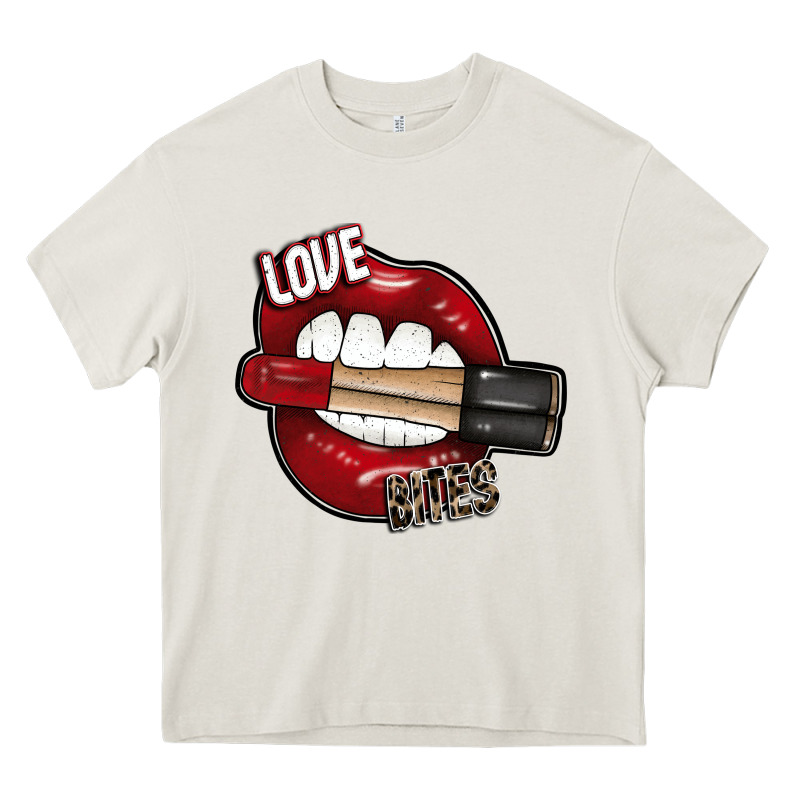 Love Bites Heavy Core Tee by SublimationCraftShop | Teevron